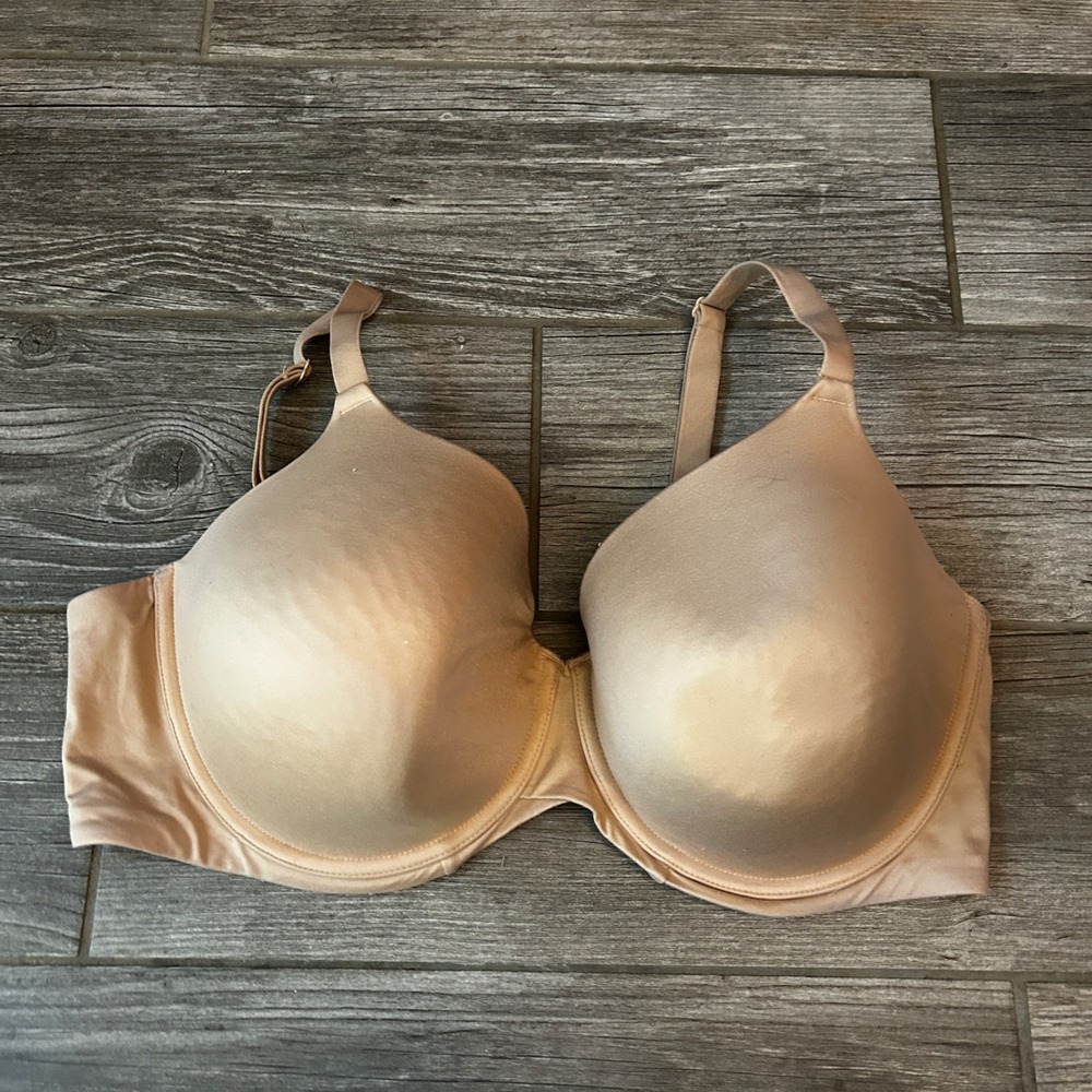 Auden Lightly Lined‎ Full Coverage T Shirt Bra 40DD Nude Everyday Comfort